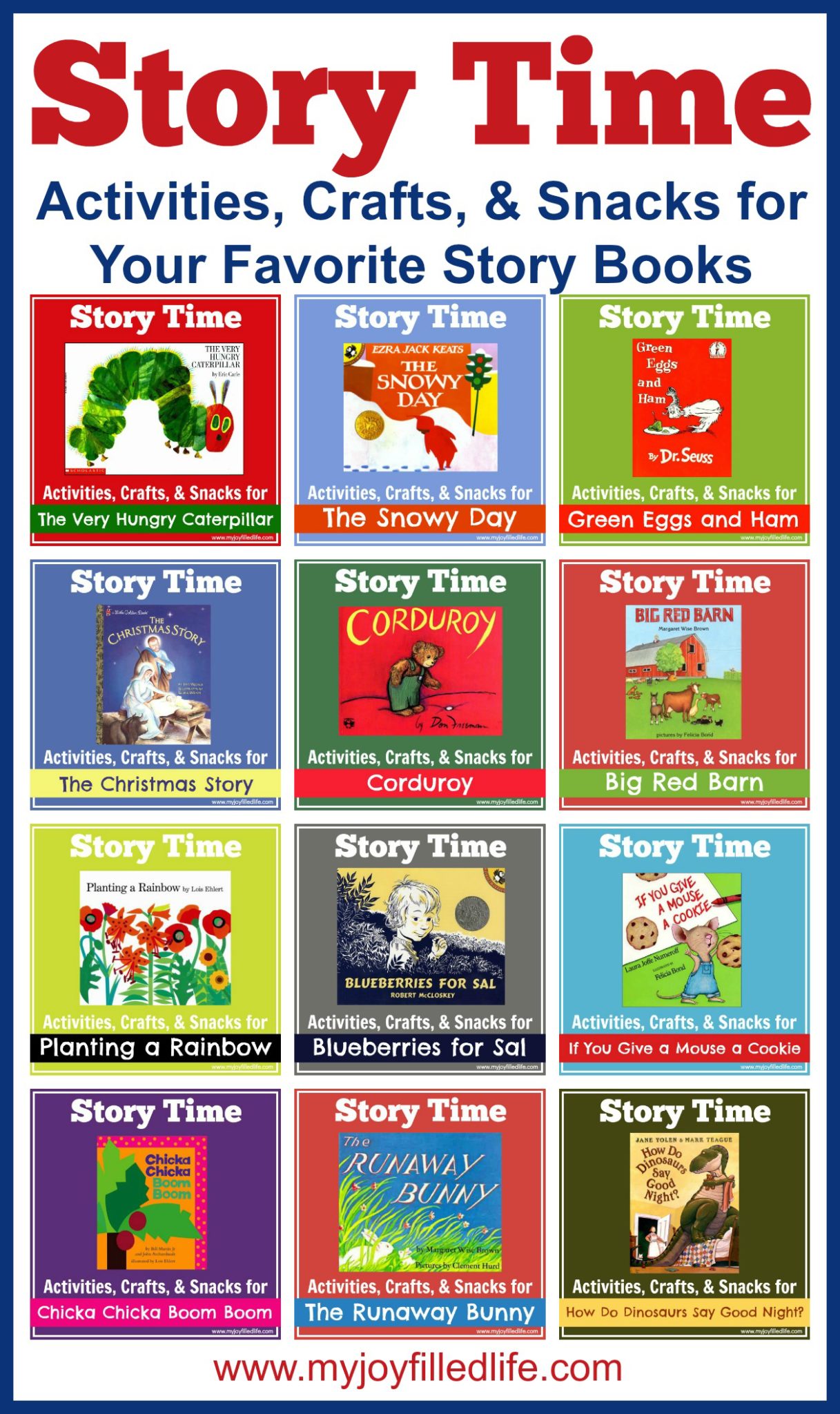 Story Time Activities Crafts Snacks For Your Favorite Story Books 