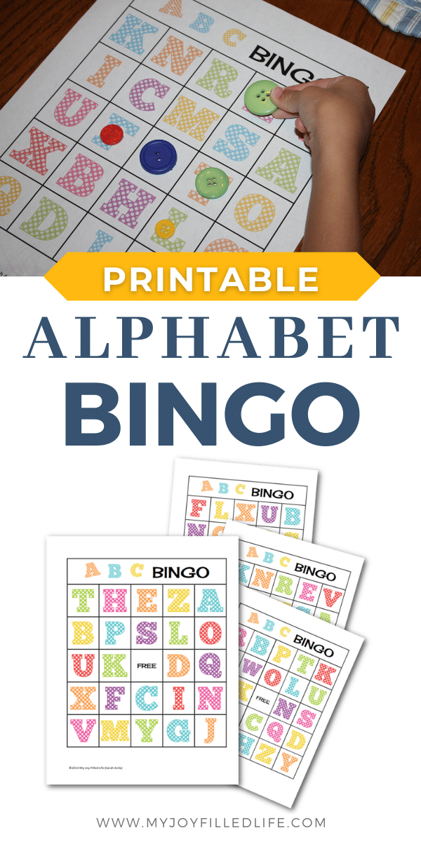 Alphabet Bingo Printable - My Joy-Filled Life