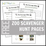 FREE Printable Zoo Scavenger Hunt Pages - My Joy-Filled Life