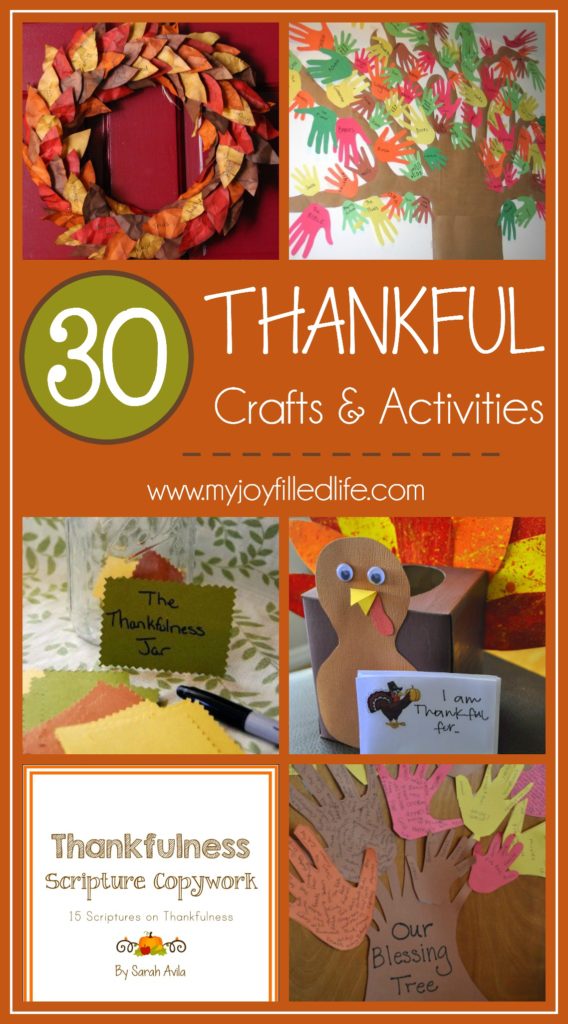 30 Thankful Crafts and Activities for Fall