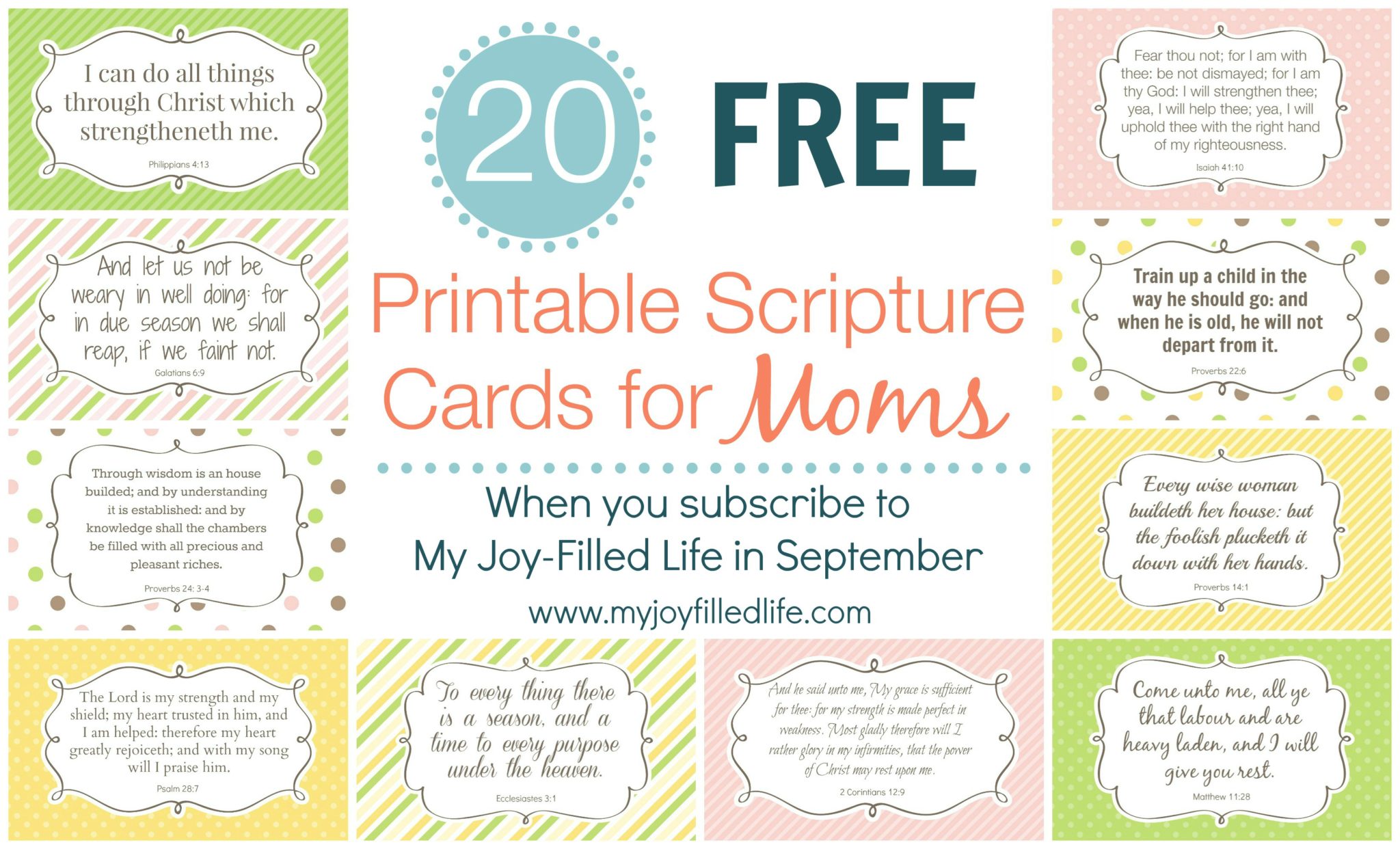 Mom Scripture Cards Collage Subscriber Freebie Sept - My Joy-Filled Life