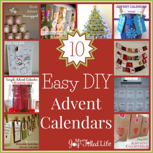 10 Easy DIY Advent Calendars - My Joy-Filled Life