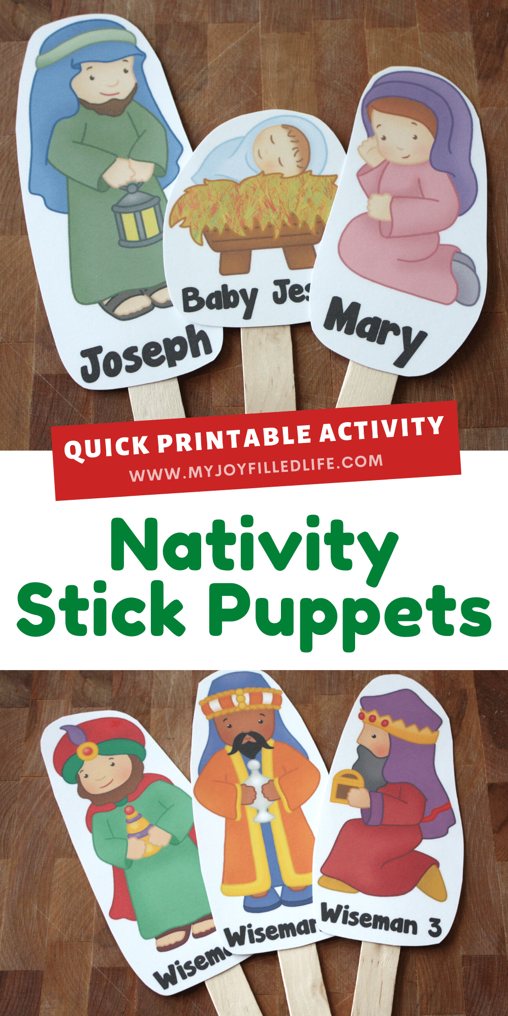 Printable Nativity Stick Puppets My JoyFilled Life