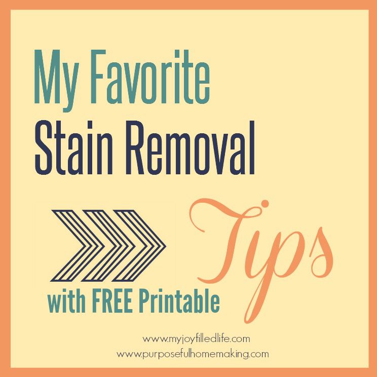 My Favorite Stain Removal Tips