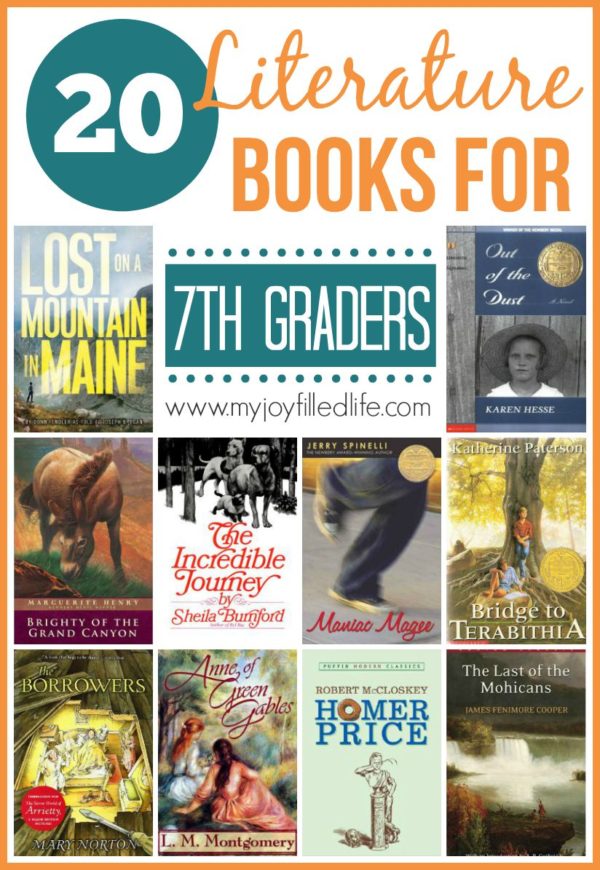 20 Literature Books for 7th Graders - My Joy-Filled Life