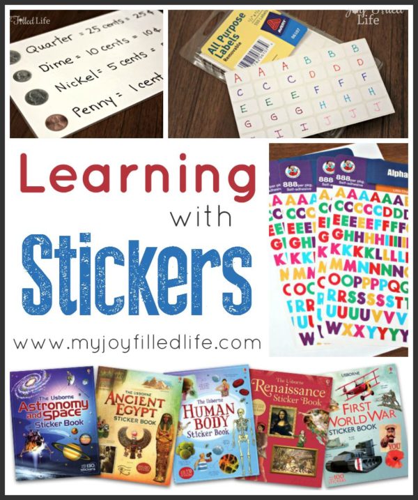 Learning with Stickers - My Joy-Filled Life