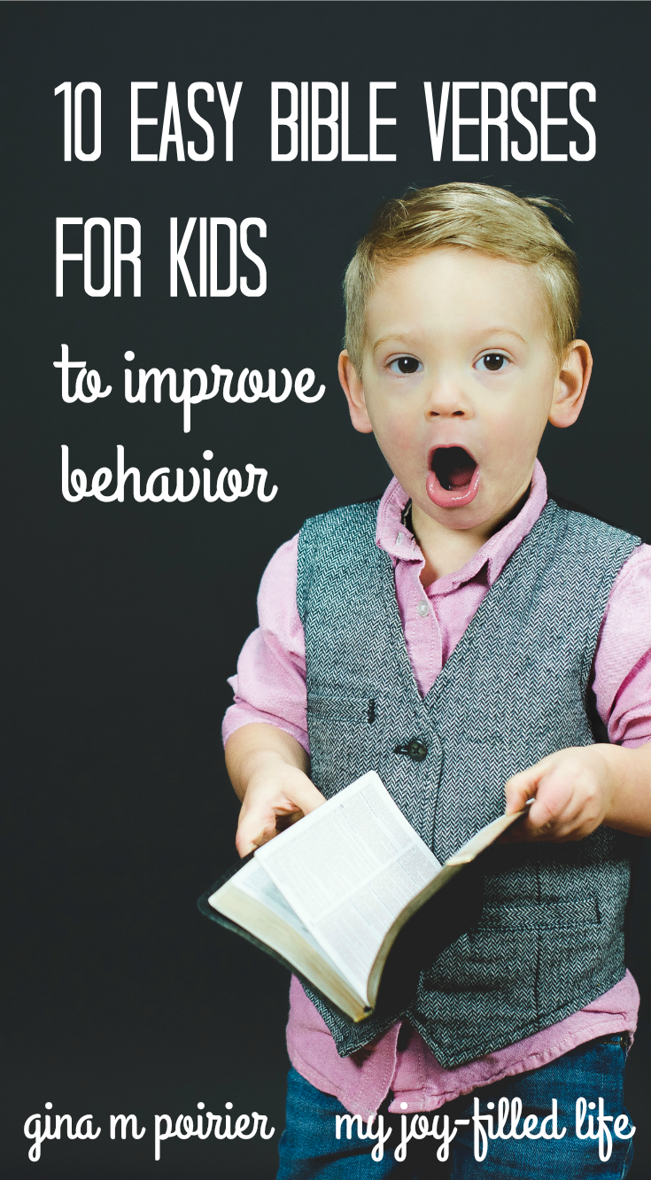 10 Easy Bible Verses For Kids To Improve Behavior My Joy Filled Life