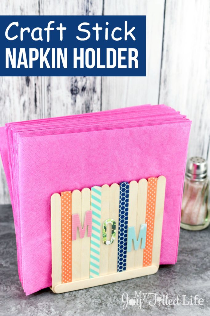 Craft Stick Napkin Holder - My Joy-Filled Life