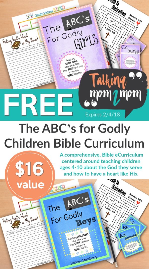 ENDED - The ABC’s for Godly Children Bible Curriculum - FREE for a ...