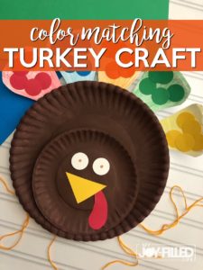 Color Matching Turkey Craft - My Joy-filled Life