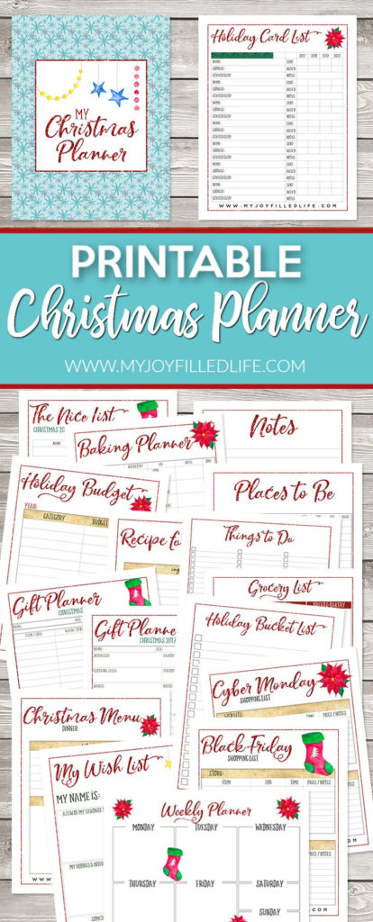 Printable Christmas Planner - My Joy-Filled Life