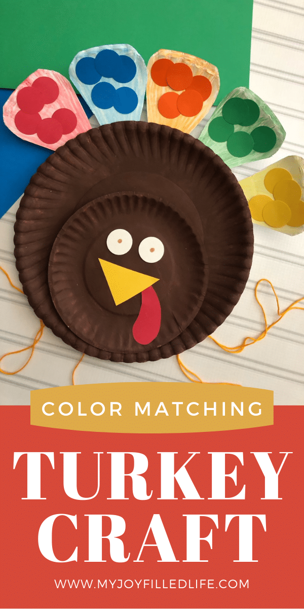 Color Matching Turkey Craft - My Joy-Filled Life