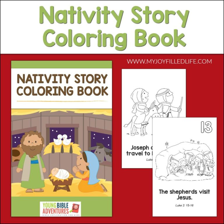 Nativity Story Coloring Book - My Joy-Filled Life
