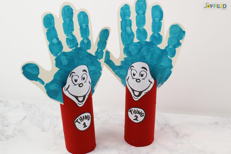 Easy-to-Make Dr. Seuss Thing 1 & Thing 2 Craft