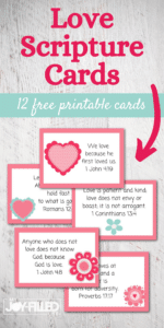 Love One Another Scripture Cards for Kids - My Joy-Filled Life