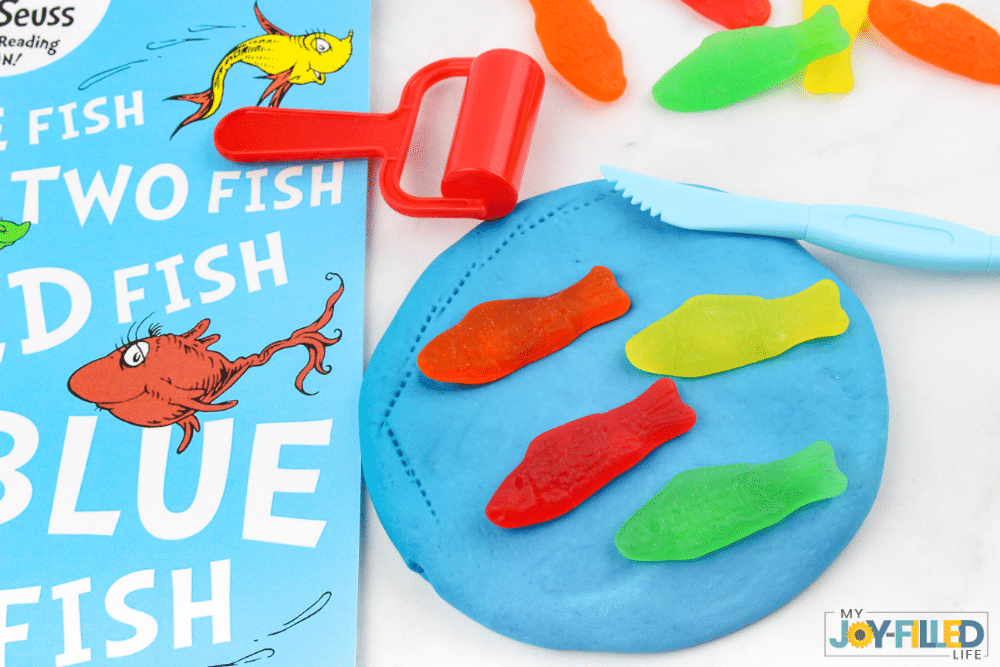 One Fish Two Fish Red Fish Blue Fish Playdough - My Joy-Filled Life