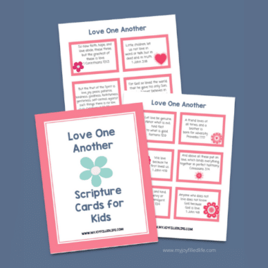 Love One Another Scripture Cards For Kids - My Joy-filled Life