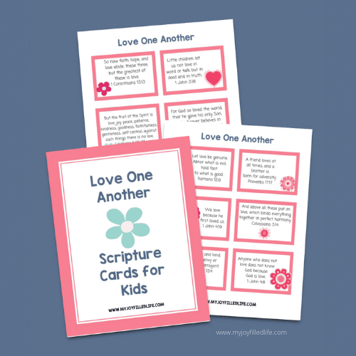 Love One Another Scripture Cards for Kids - My Joy-Filled Life