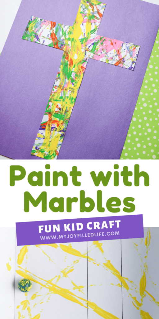 Easter Cross Marble Painting for Kids - My Joy-Filled Life