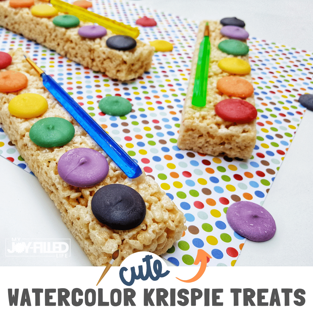 Watercolor Krispies Square - My Joy-Filled Life