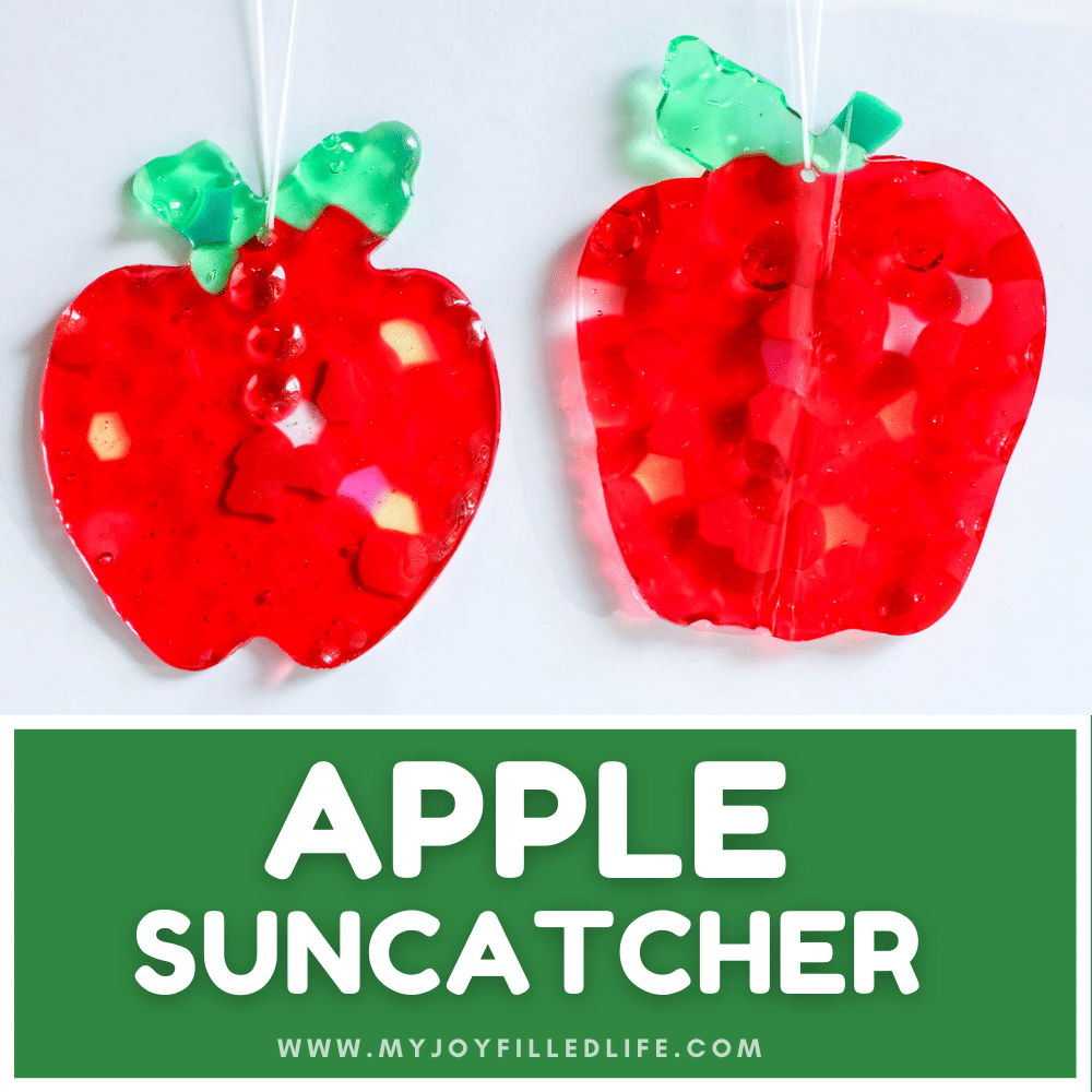 Apple Suncatcher Toddler Craft - Simple Fun for Kids