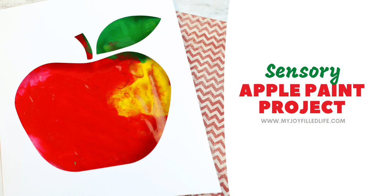 Apple Sensory Painting Activity - My Joy-Filled Life