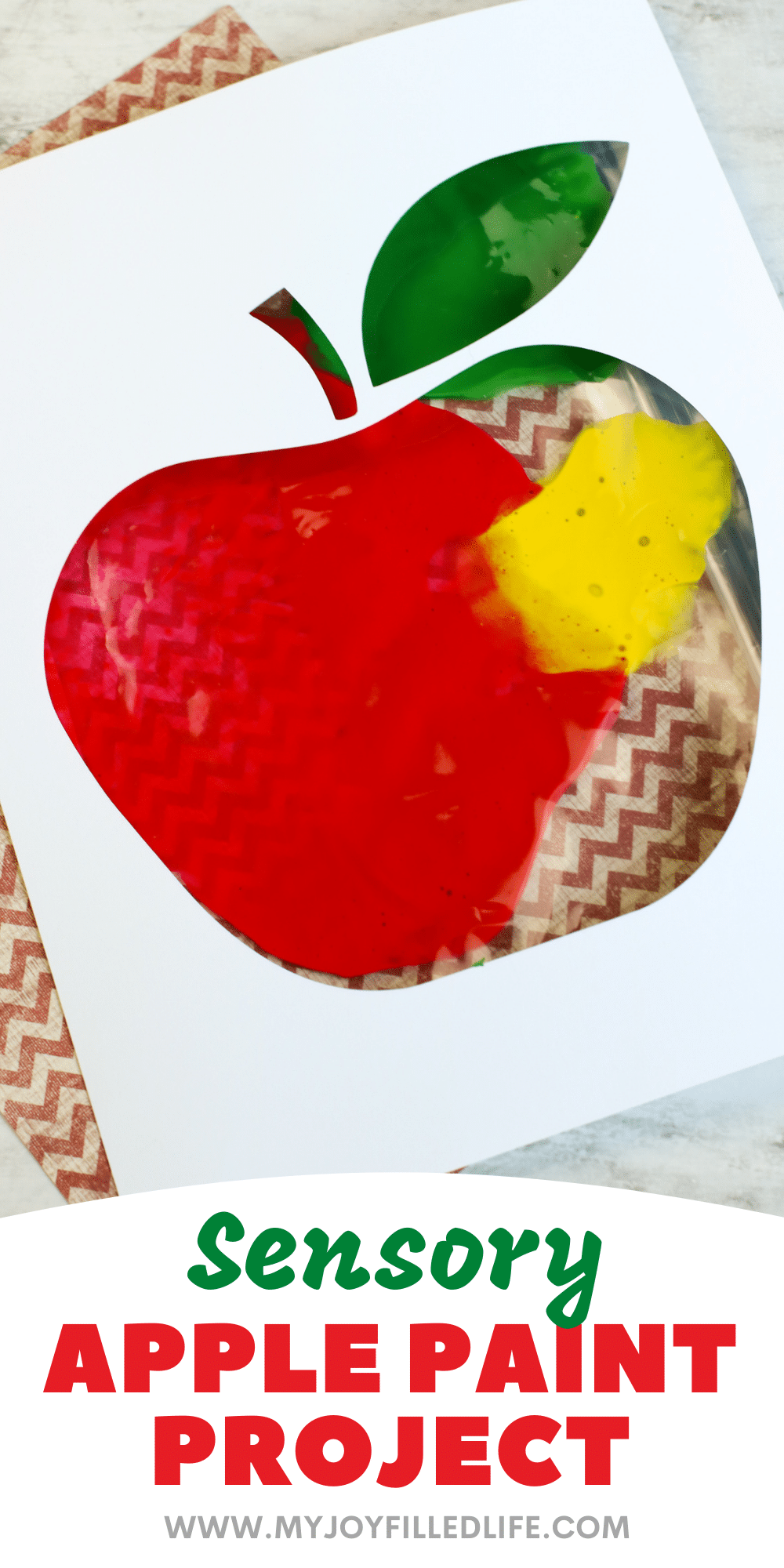 Apple Sensory Painting Activity - My Joy-Filled Life