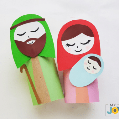 Nativity Cardboard Tube Craft - My Joy-Filled Life