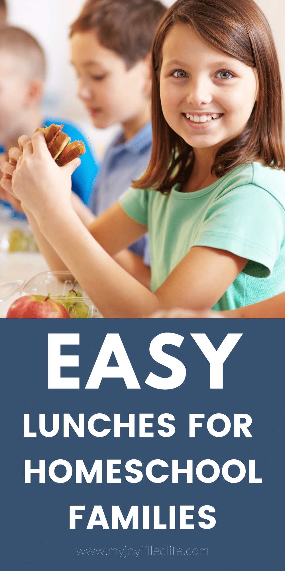 20 Quick And Easy Homeschool Lunch Ideas My Joy Filled Life   Easy Homeschool Lunches Pin B 