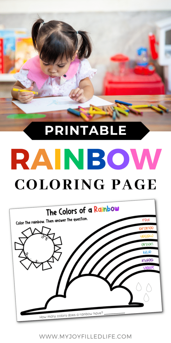 Rainbow Coloring Page Printable - My Joy-Filled Life